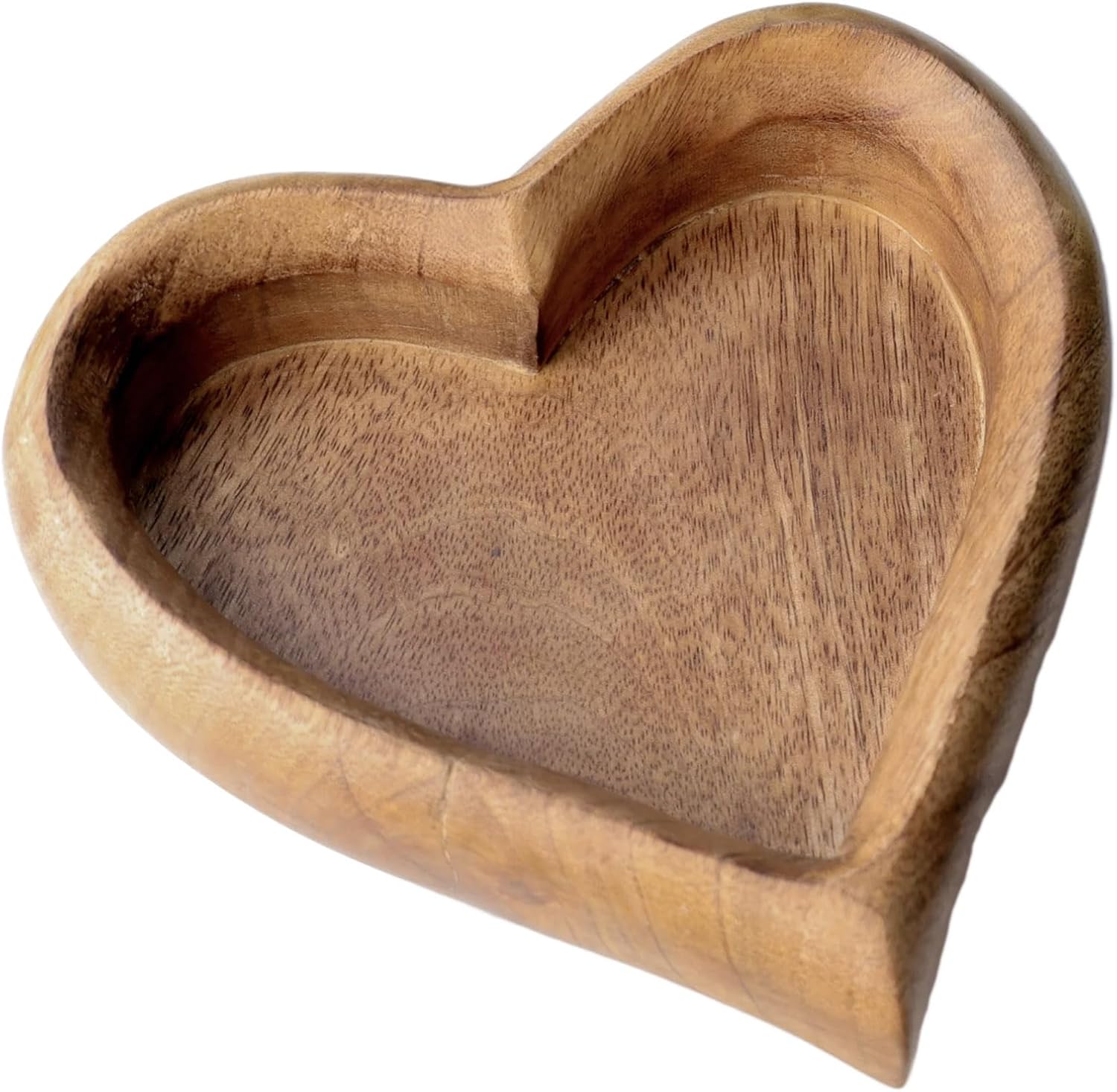Heart Shaped Wood Decorative Display Tray